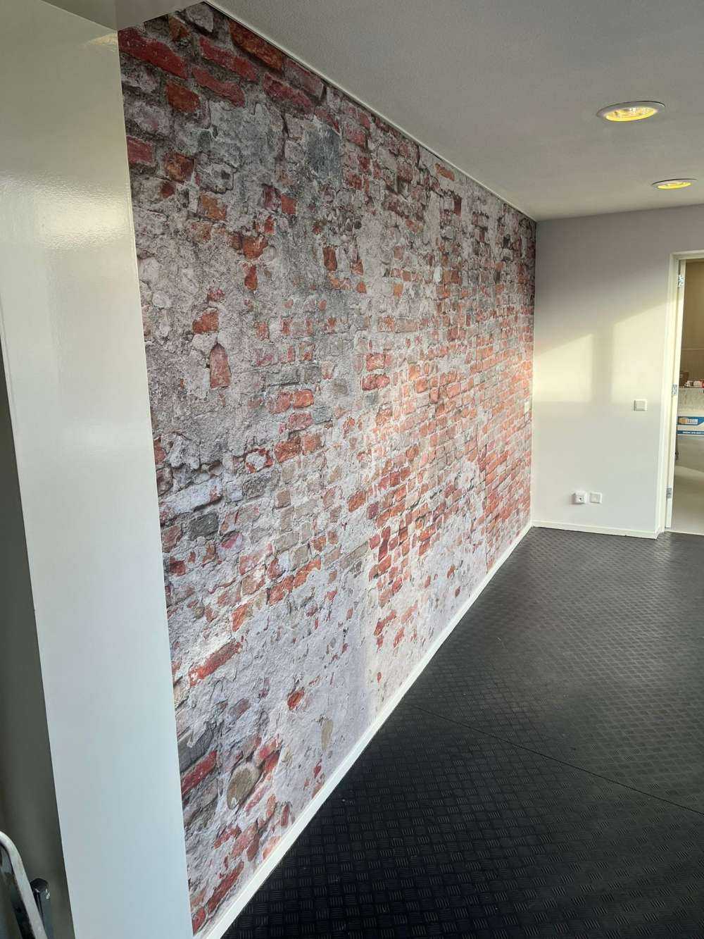 Crumbling brick wall