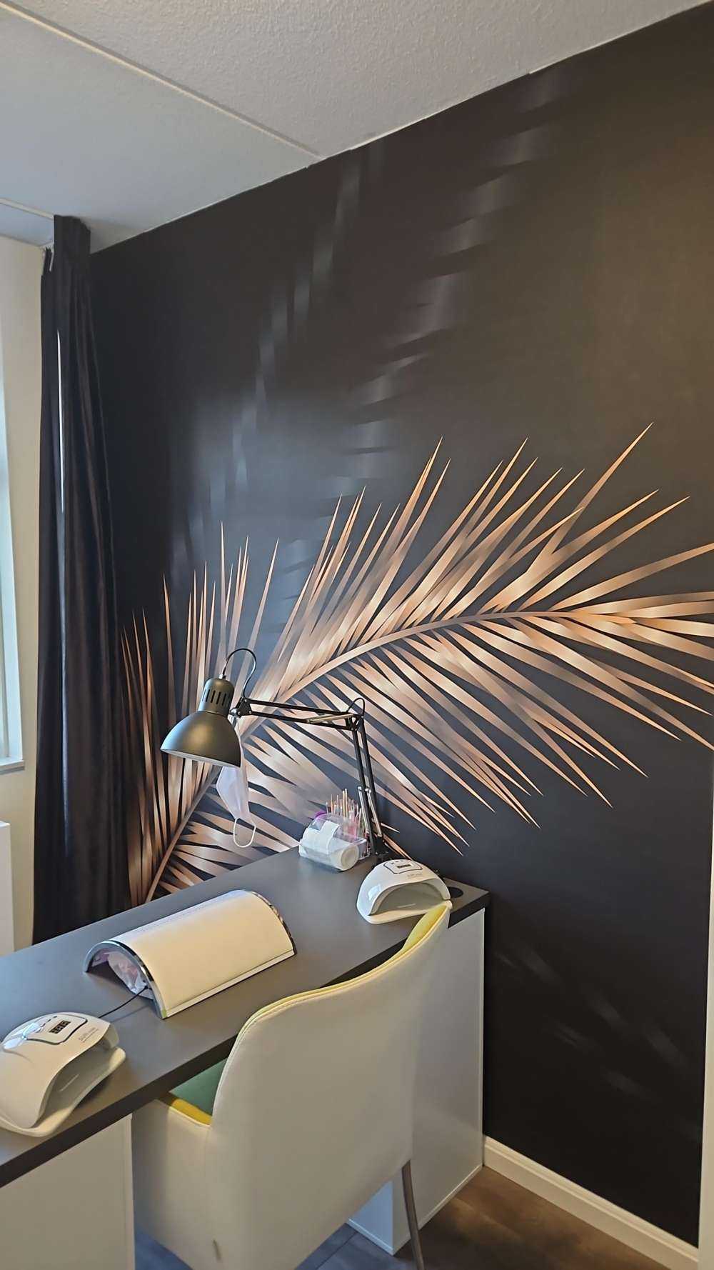 Ornamental palm leaves