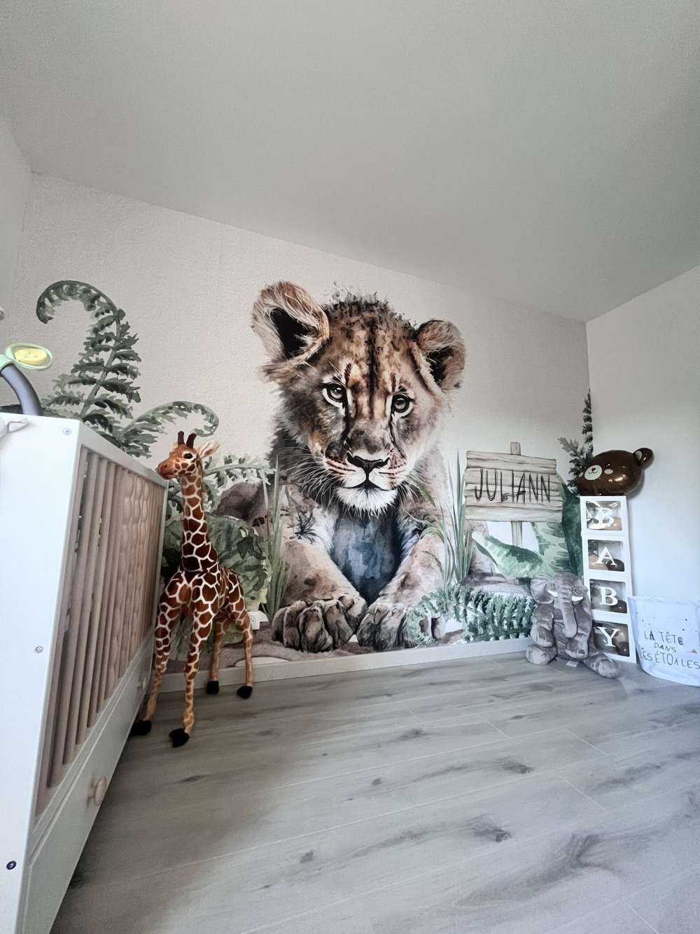 Young lion in the jungle