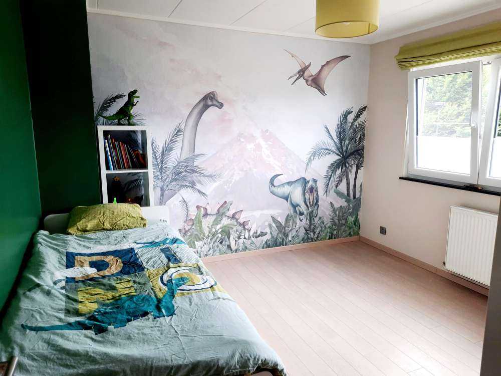 Dino's near a volcano