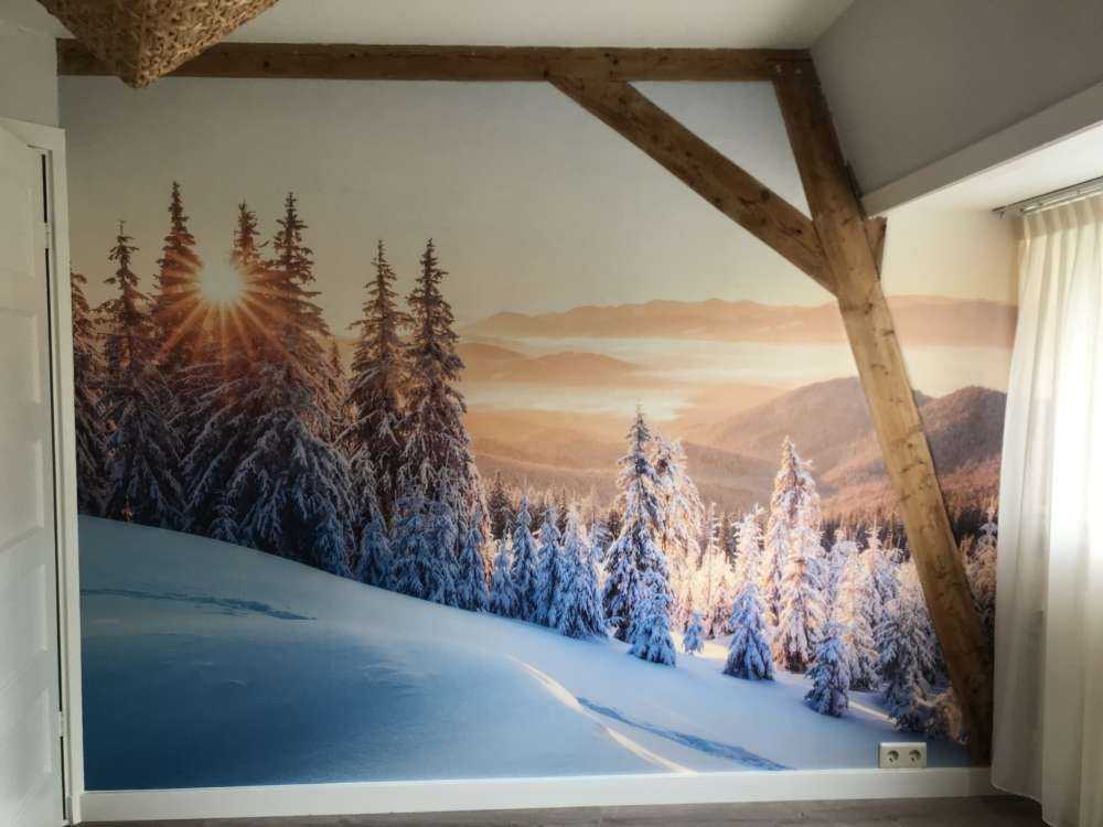 Winter morning in the mountains