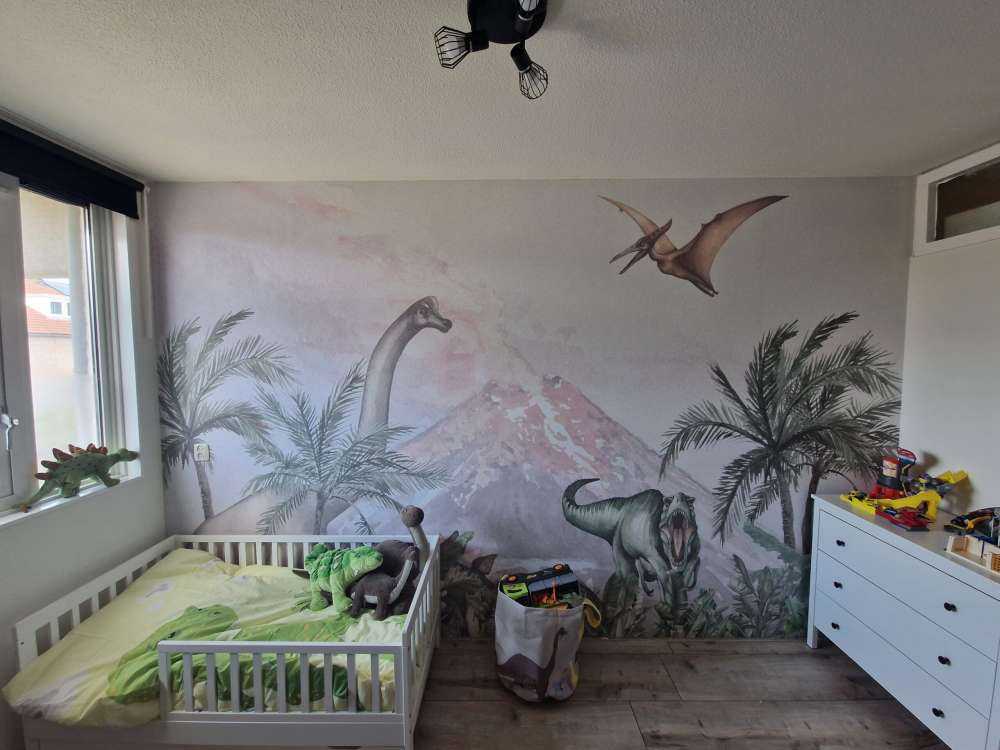 Dino's near a volcano