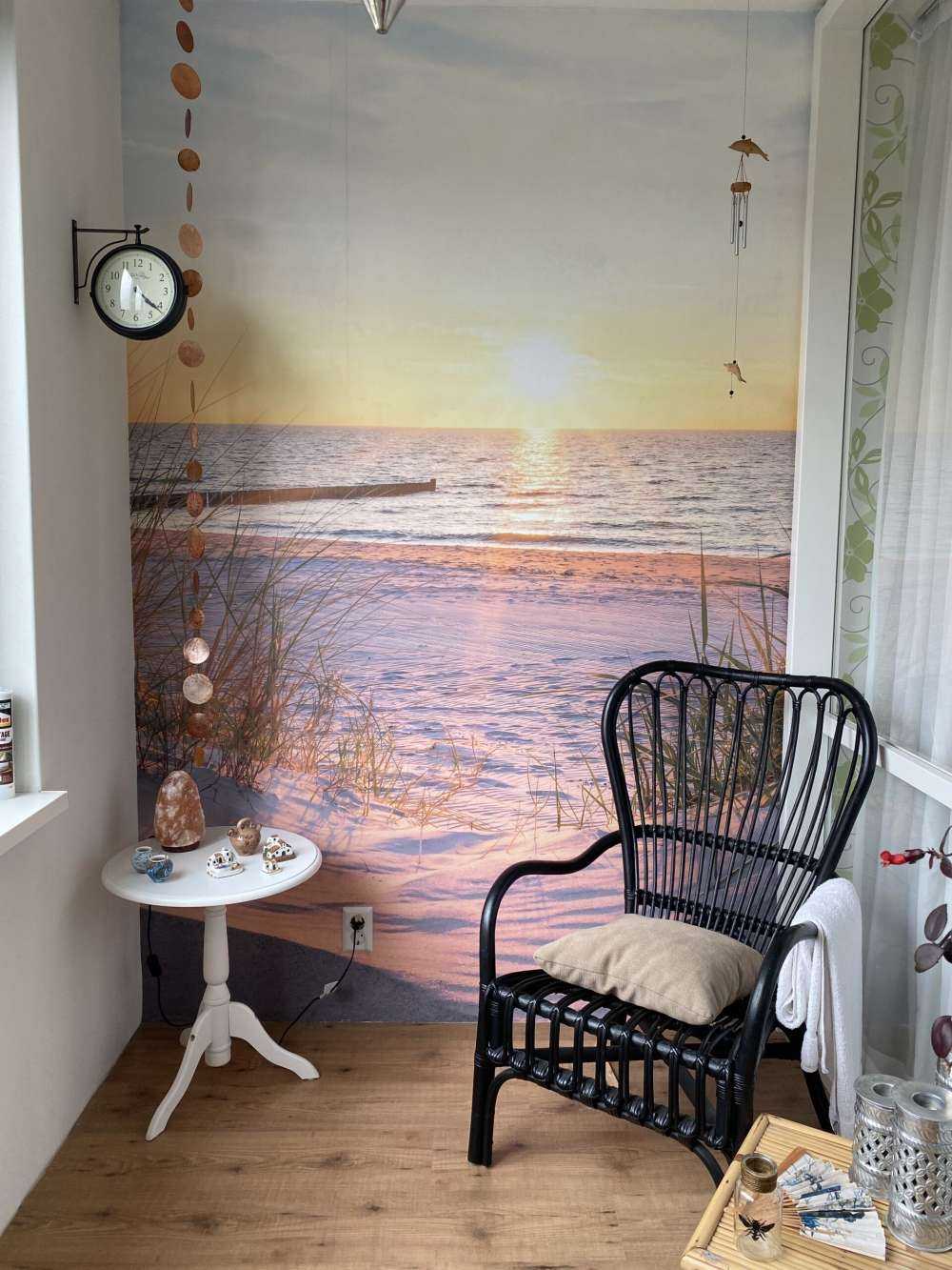 Dune beach with sunset