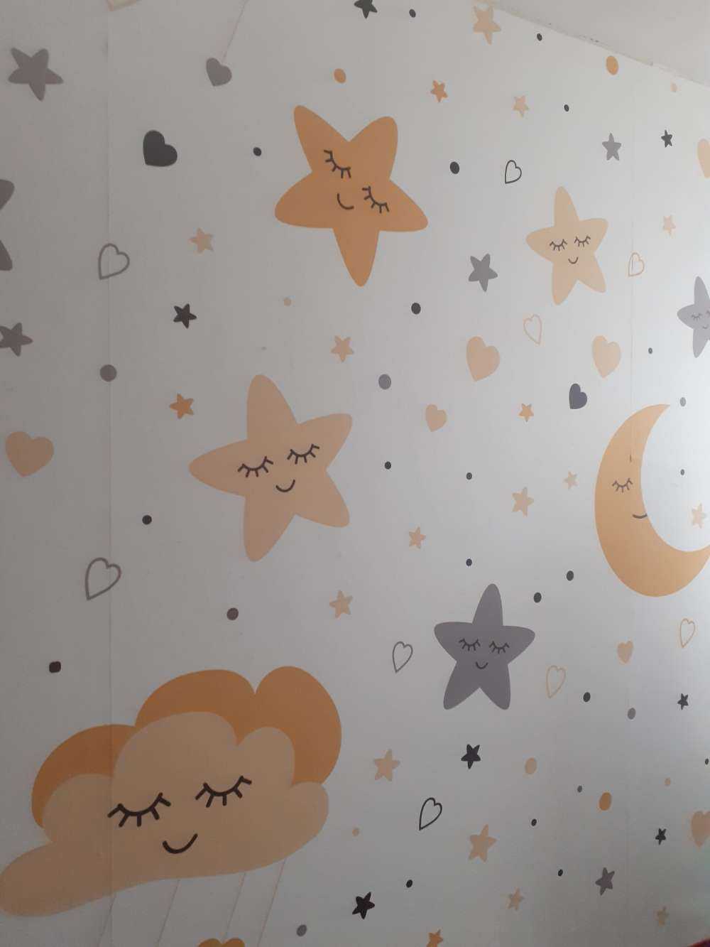 Clouds, moons and stars