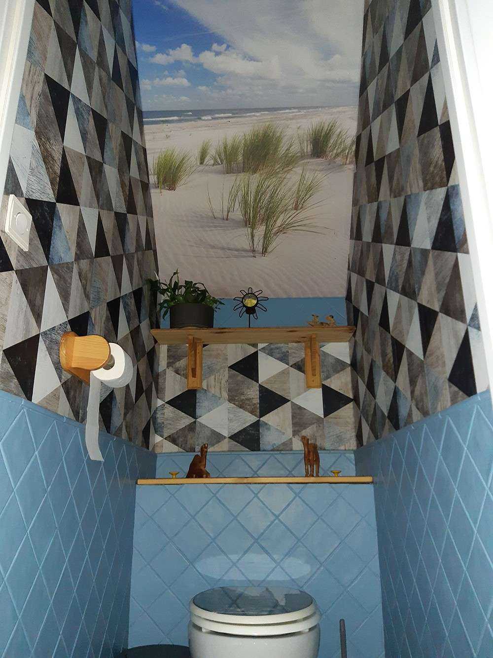 Beach with dune plants