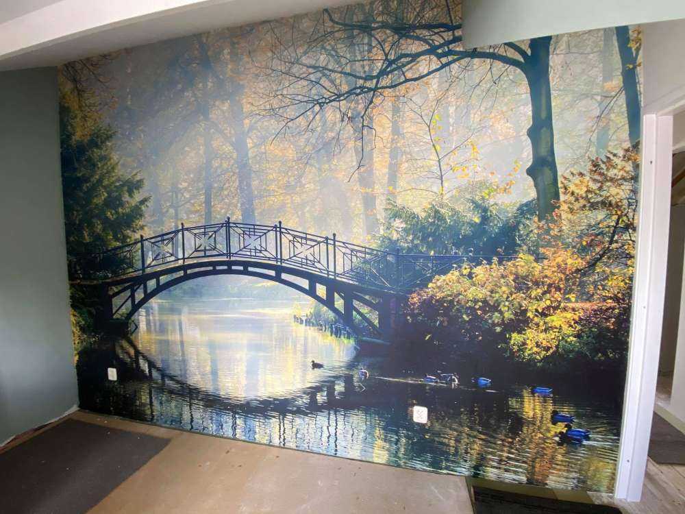 Old bridge in autumn