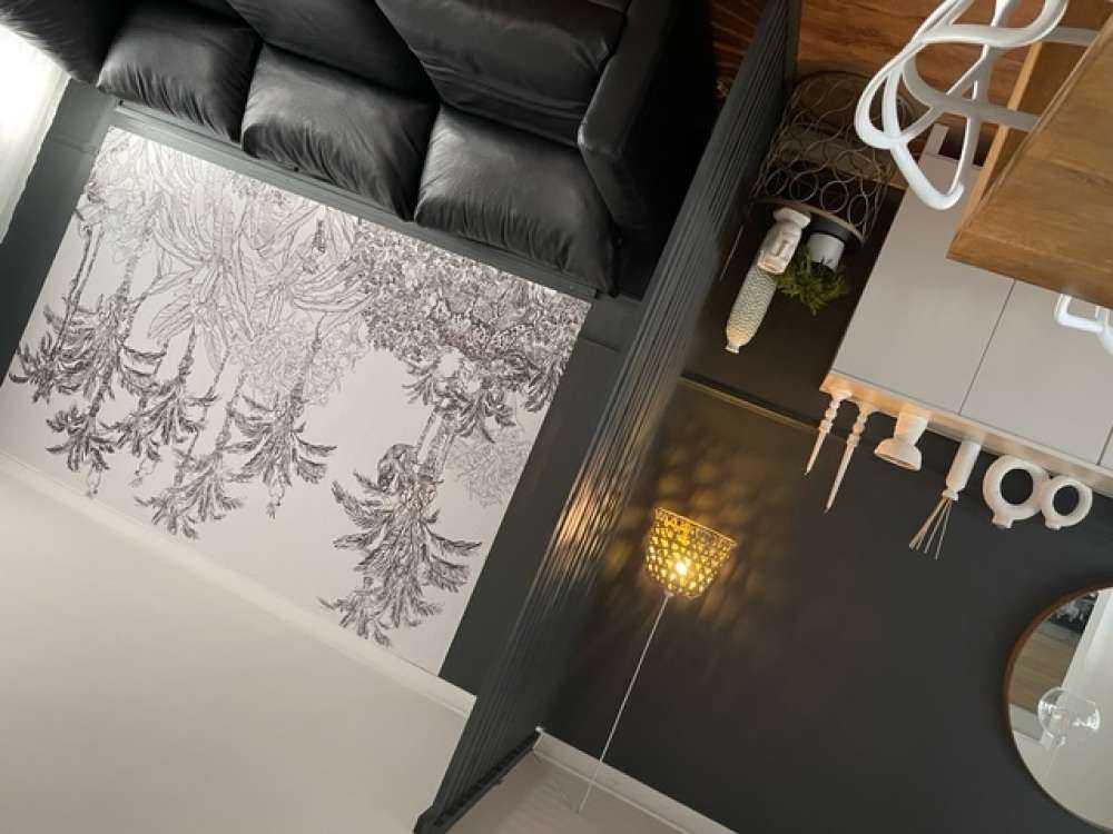 Drawn jungle in black and white