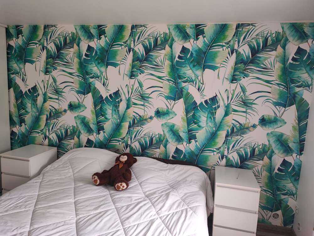 Painted palm leaves