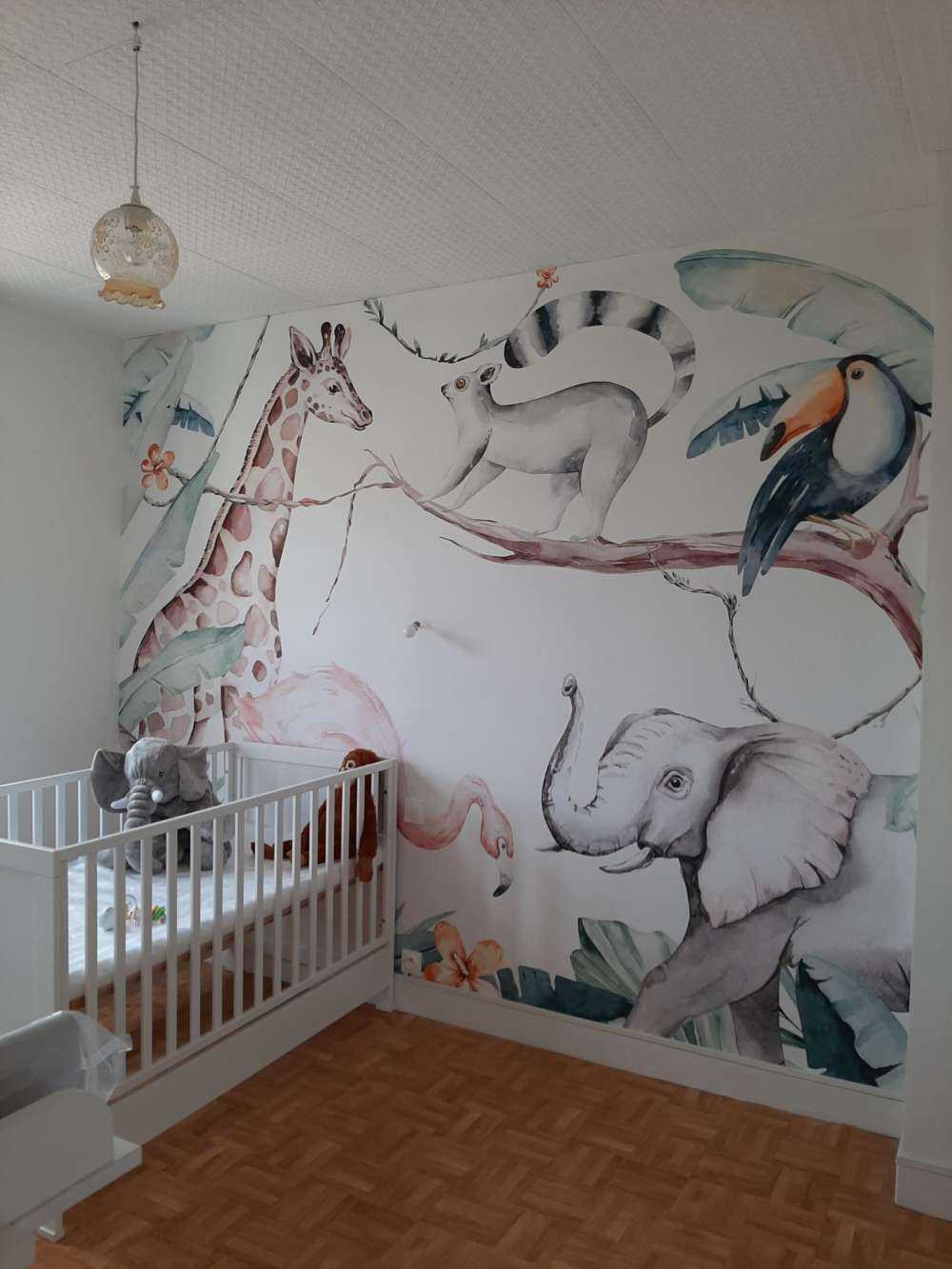 Watercolour African animals