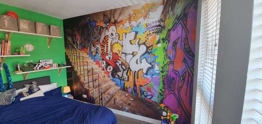 Graffiti with stairs