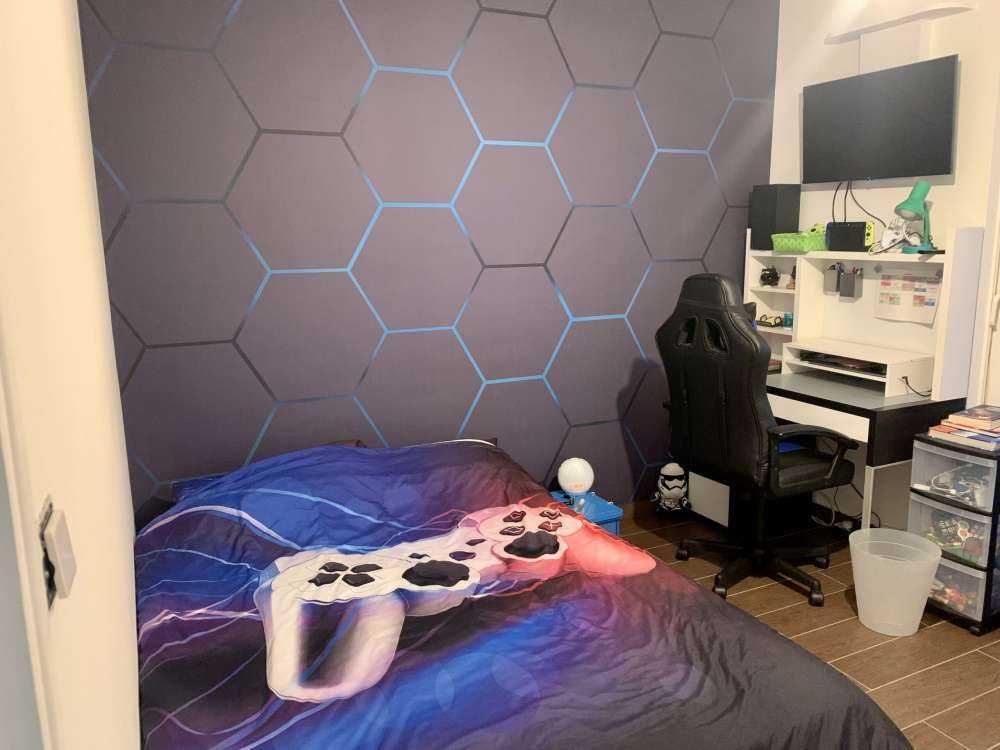 Dark grey hexagons