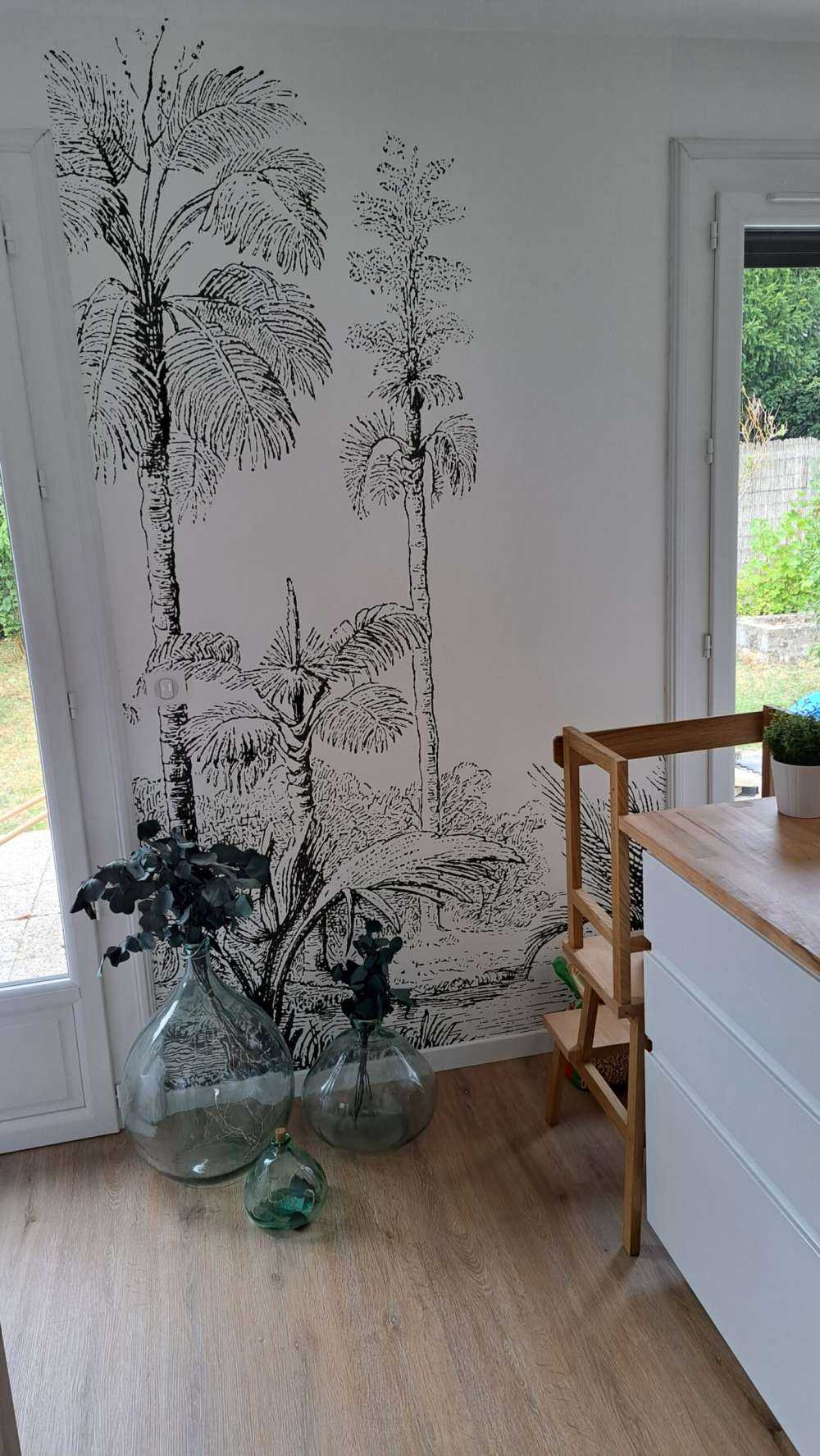 Shredded palm trees