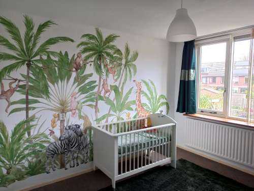 Watercolour jungle animals