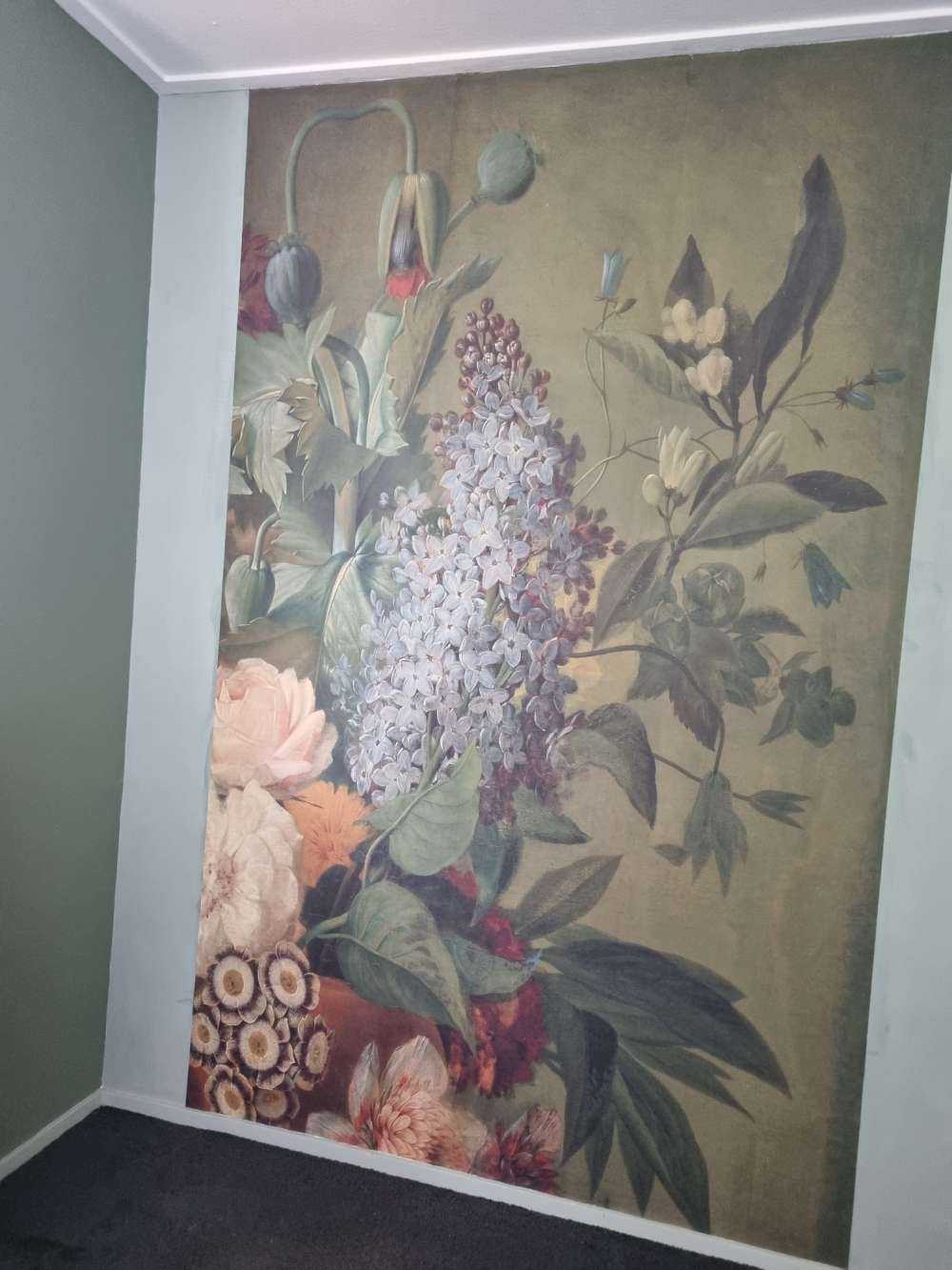 Flowers in a terracotta vase