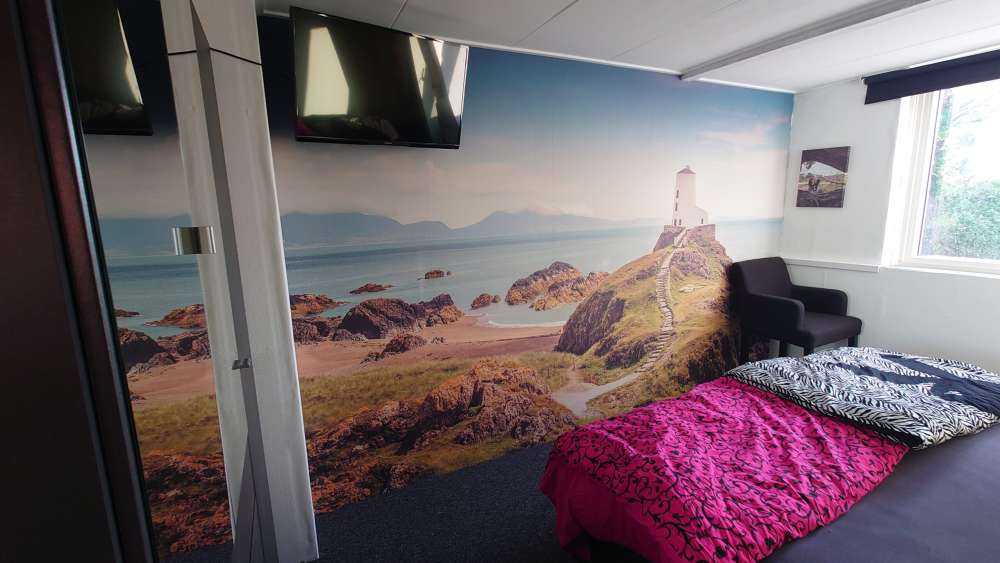 Lighthouse on a rocky outcrop