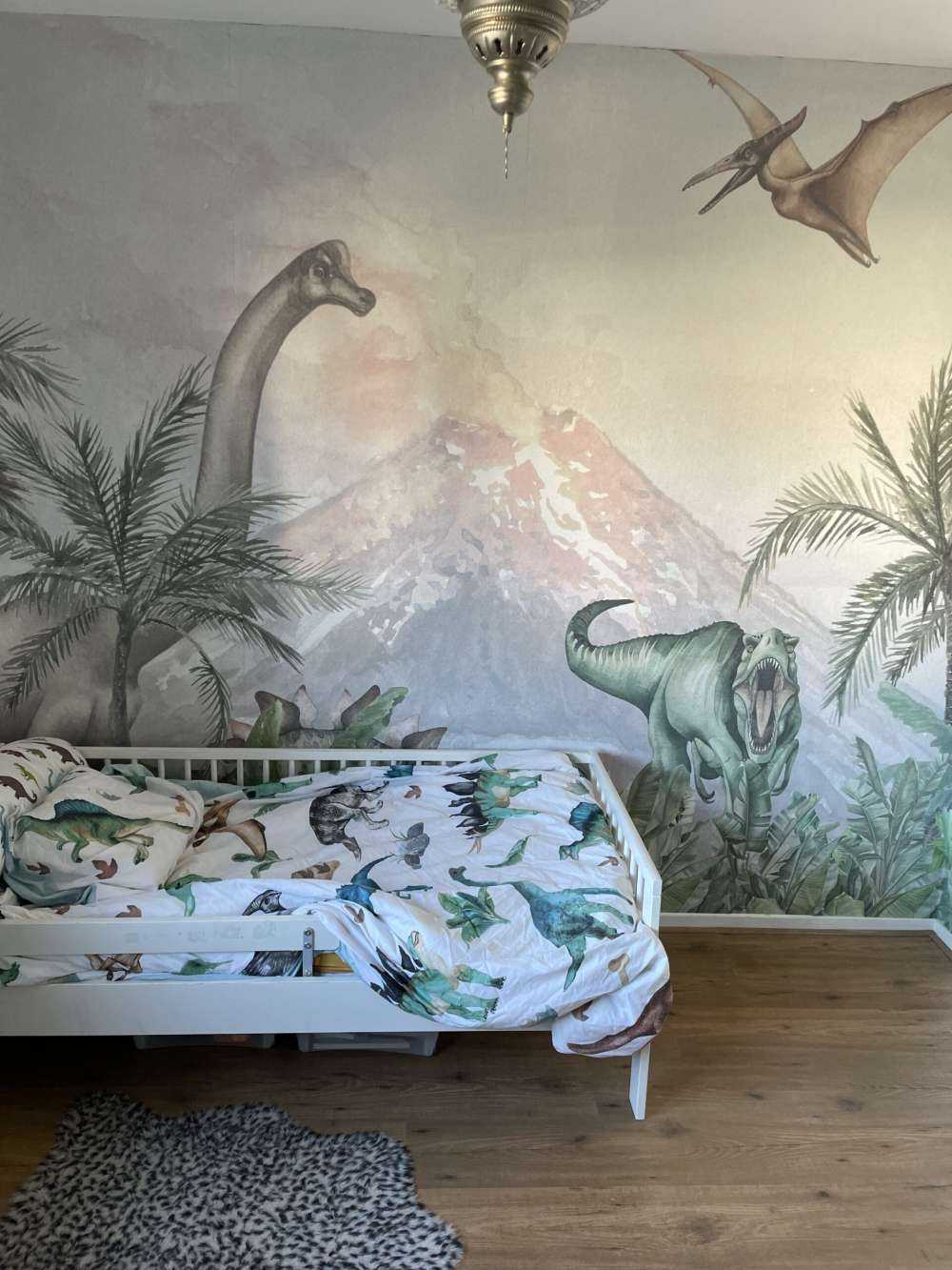 Dino's near a volcano