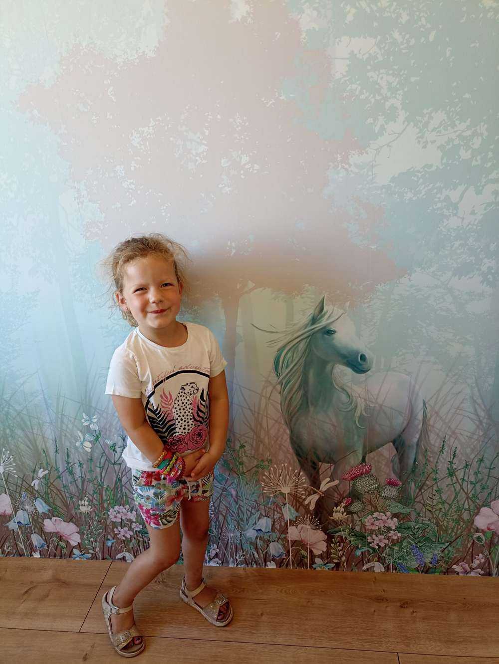 Blue and pink forest