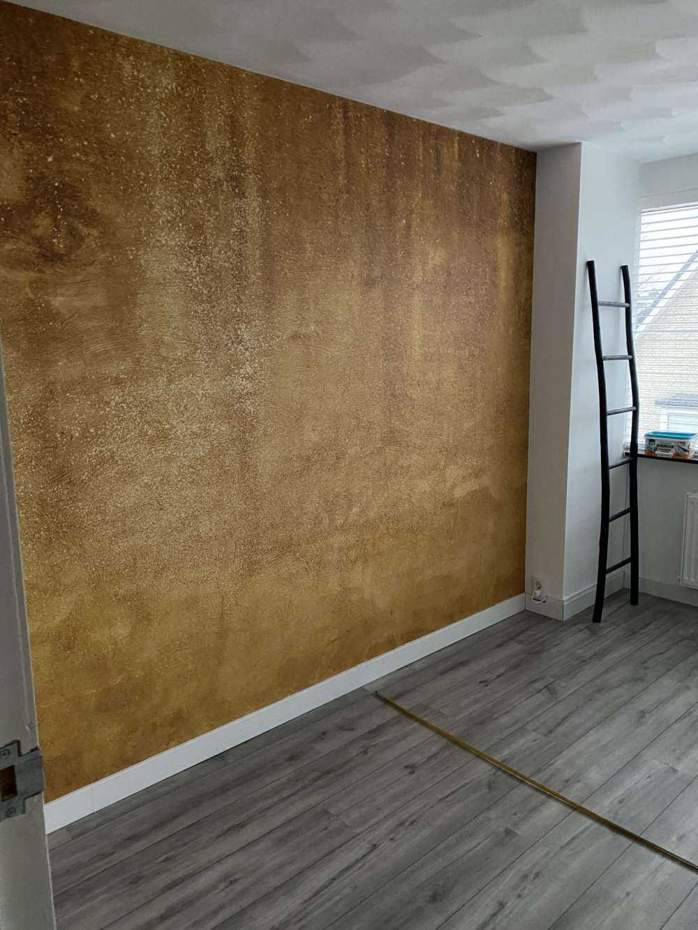 Ochre yellow concrete