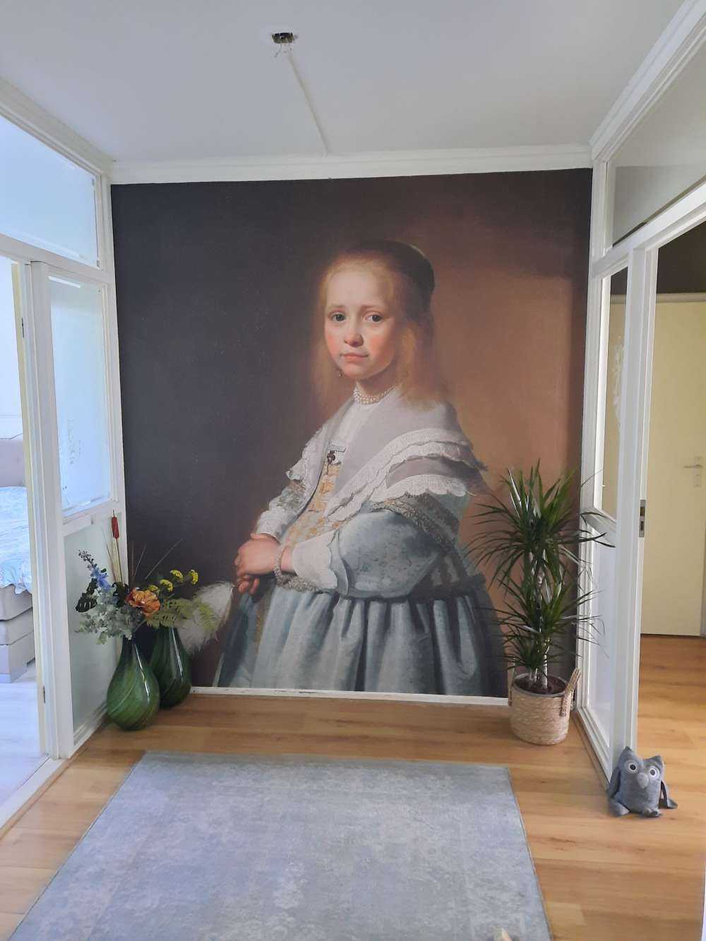 Portrait of a girl in blue