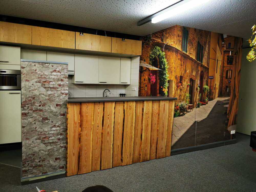 Terraces in old street