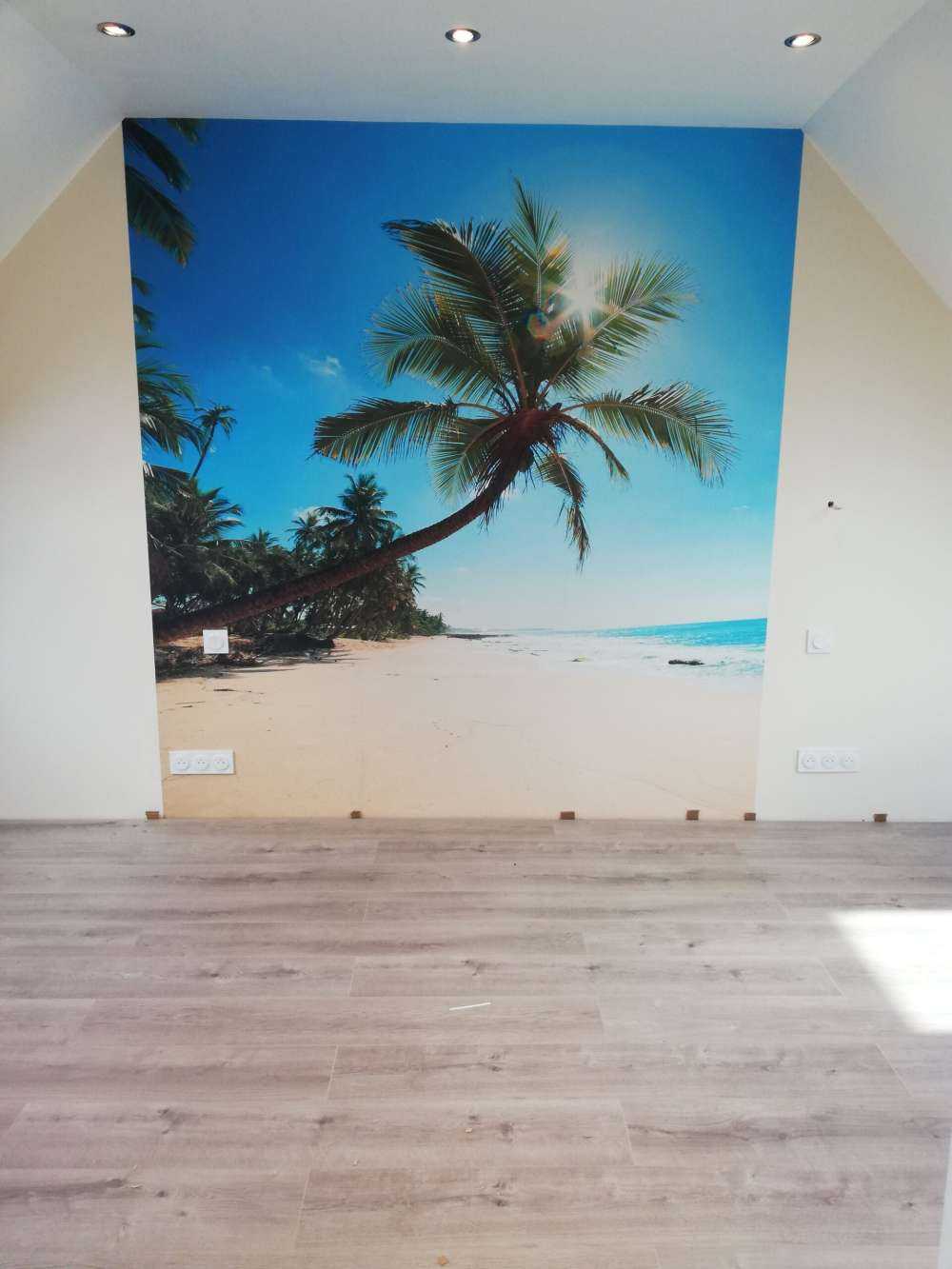 Large palm tree