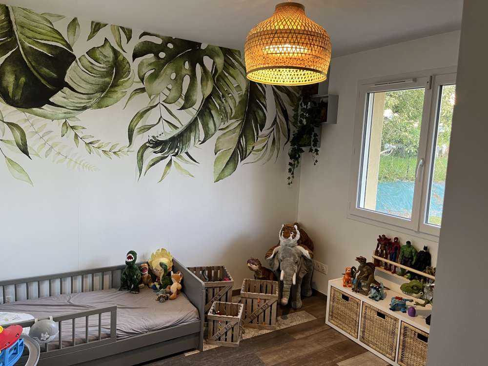 Tropical watercolour leaves