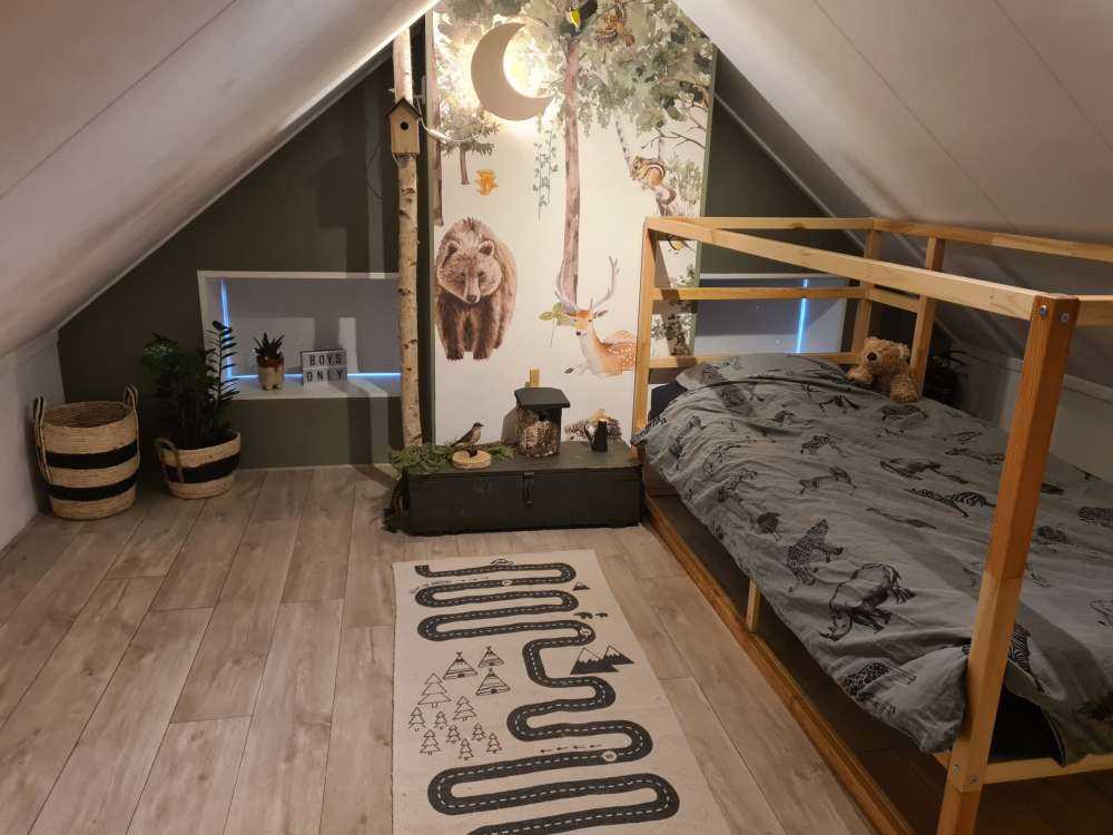 Forest animals of watercolour