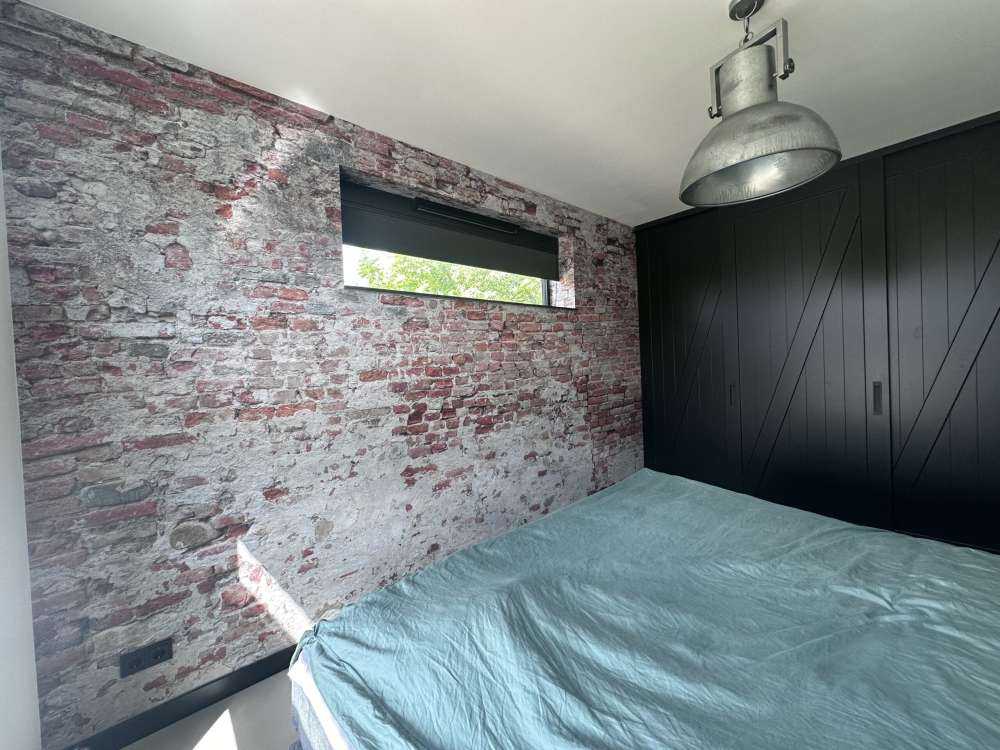 Crumbling brick wall