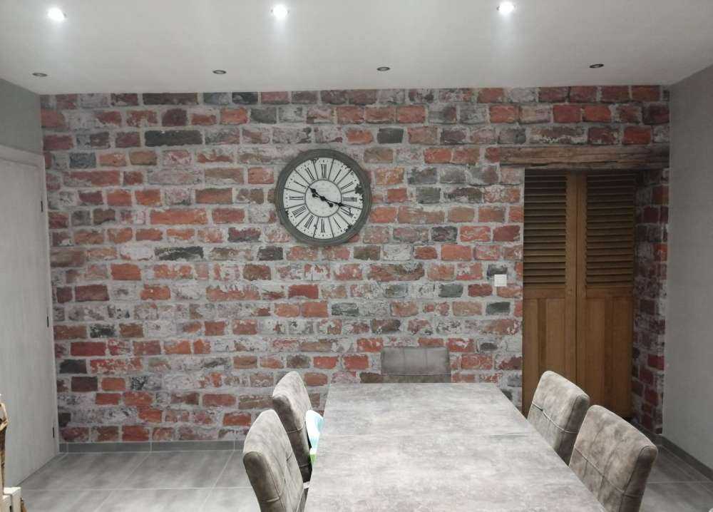 Brick wall restored
