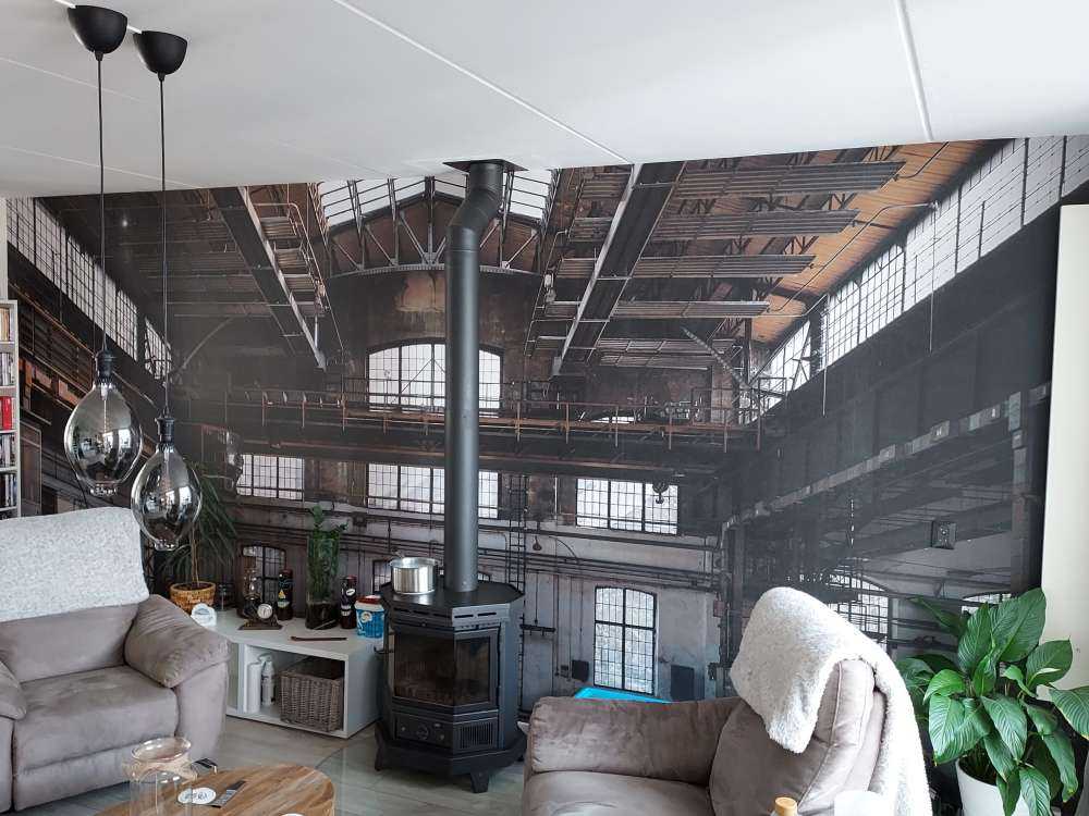 Abandoned industrial hall