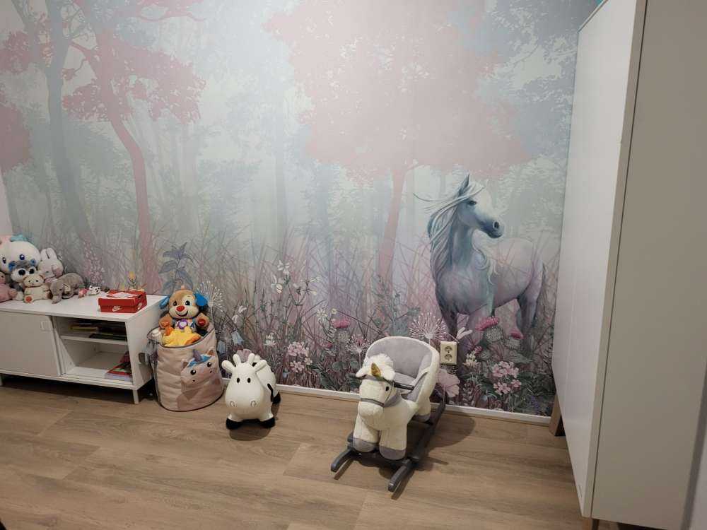 Blue and pink forest