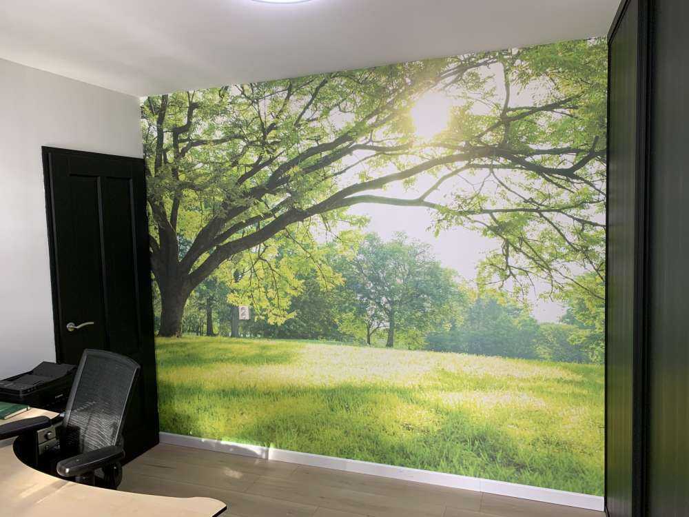 Beautiful tree with green grass