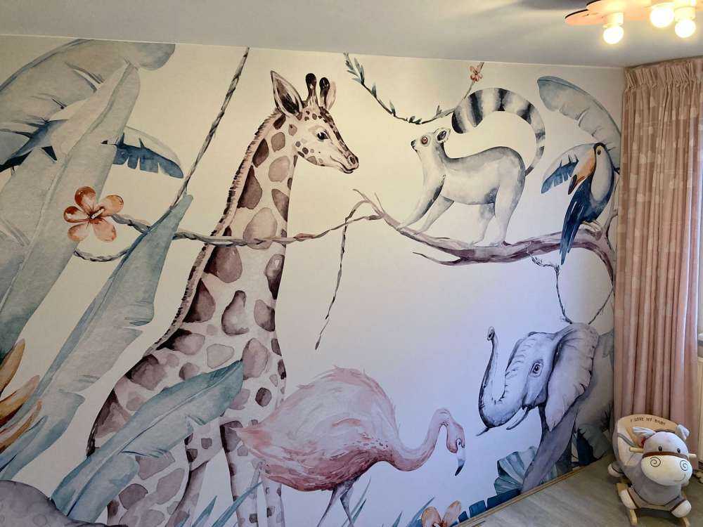 Watercolour African animals