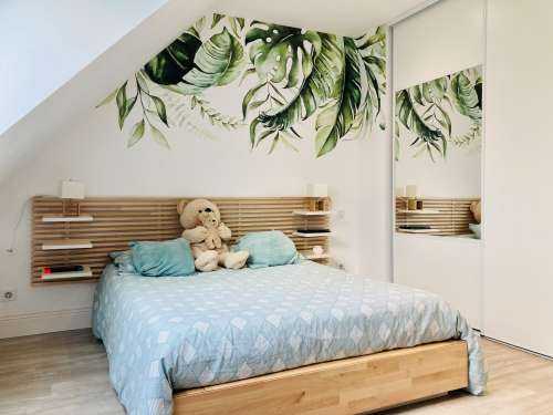 Tropical watercolour leaves