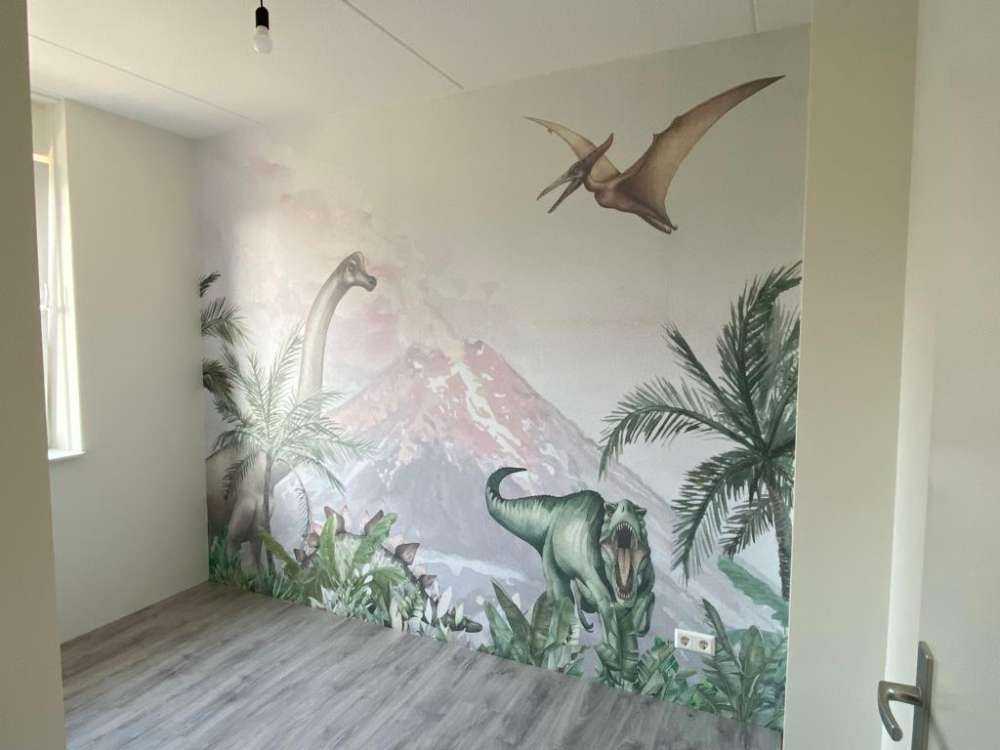 Dino's near a volcano