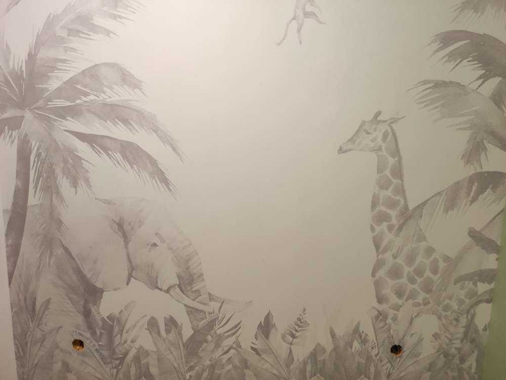 Cheerful jungle animals