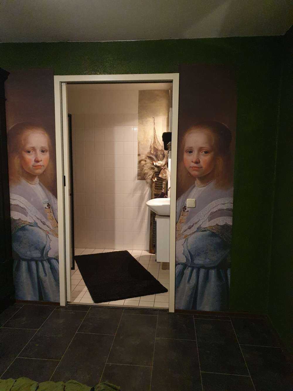 Portrait of a girl in blue