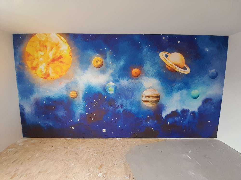Planets in space