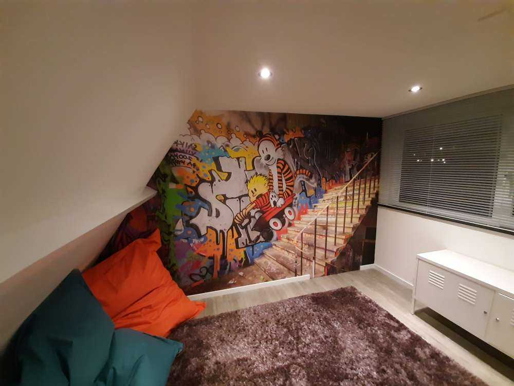 Graffiti with stairs