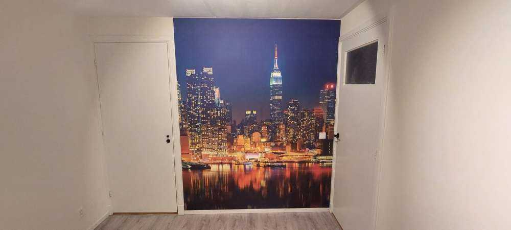 Photo wallpaper New York skyline at night