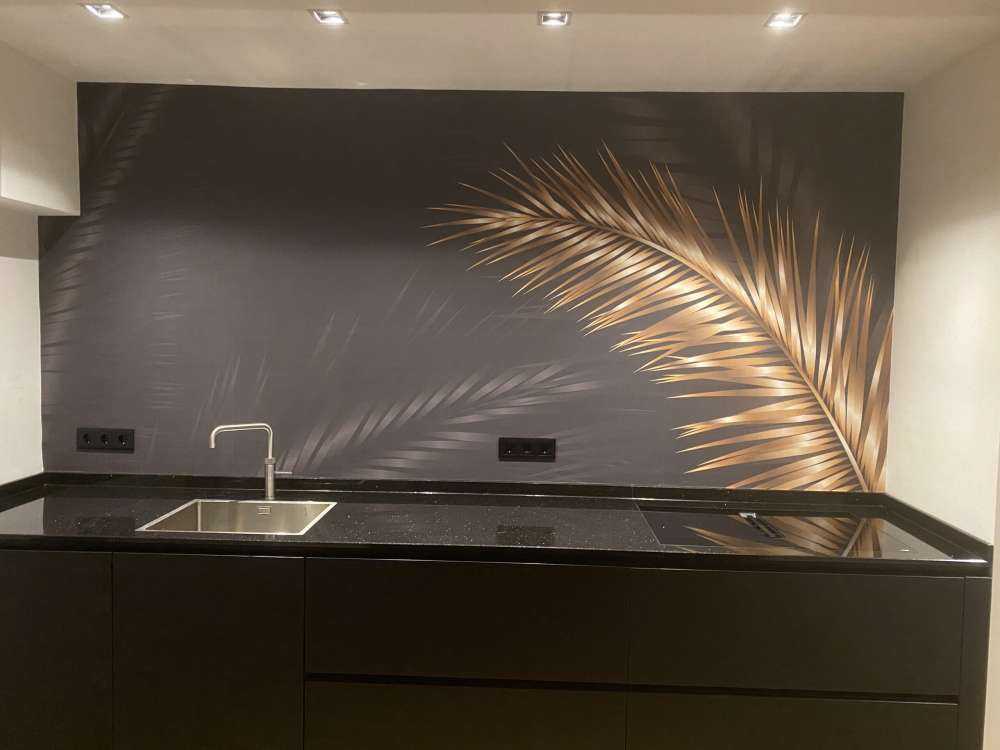 Ornamental palm leaves