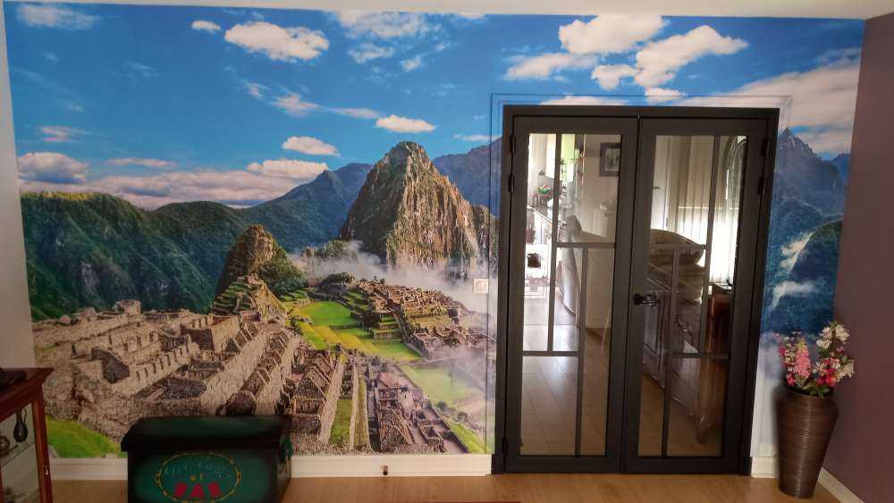 Machu Picchu in the fog