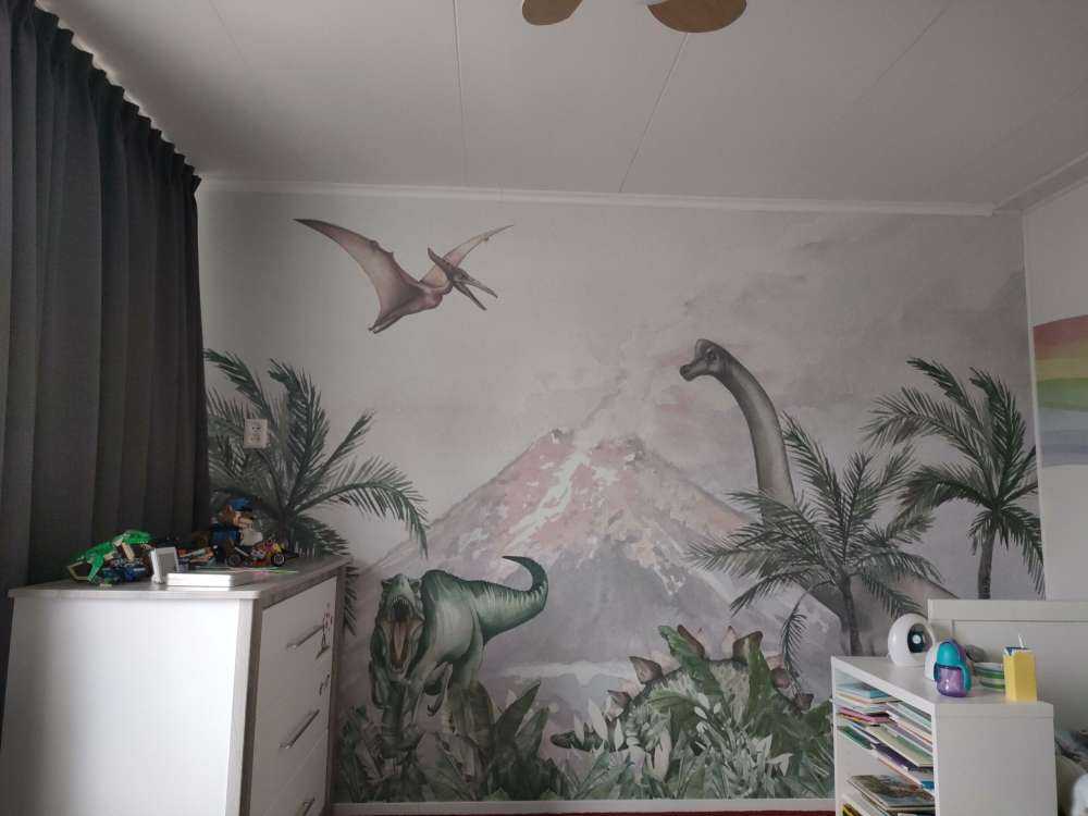 Dino's near a volcano