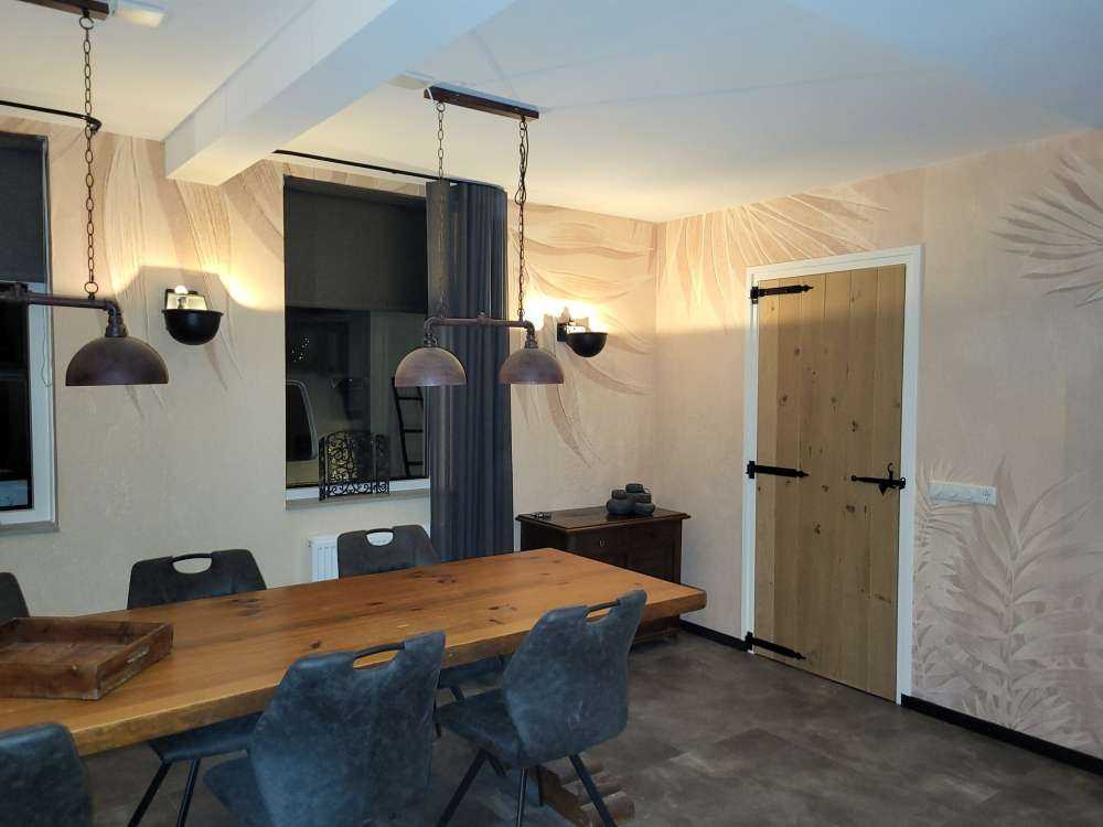 Textured palm leaves, beige