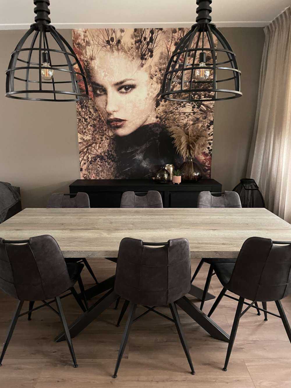 Woman and graceful branches