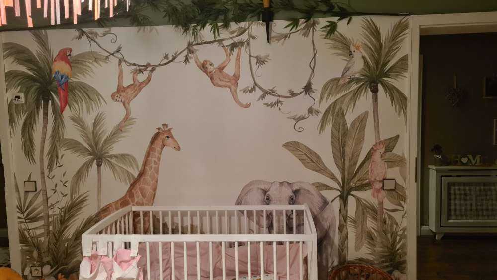 African animals in jungle