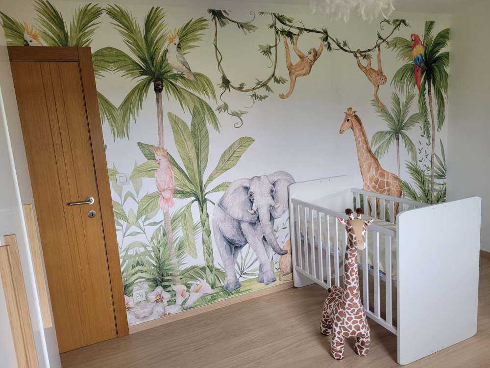 African animals in jungle