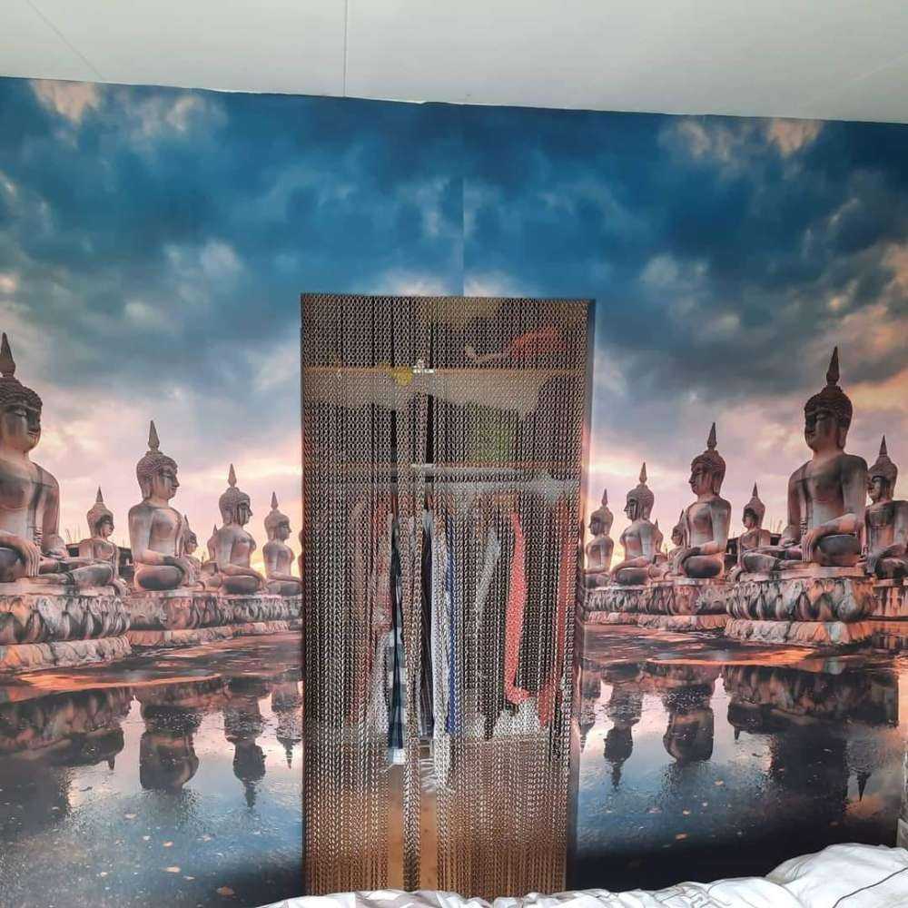 Buddha statues on water