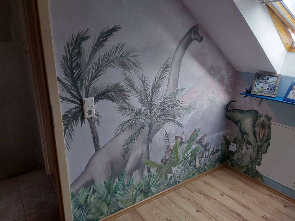 Dino's near a volcano