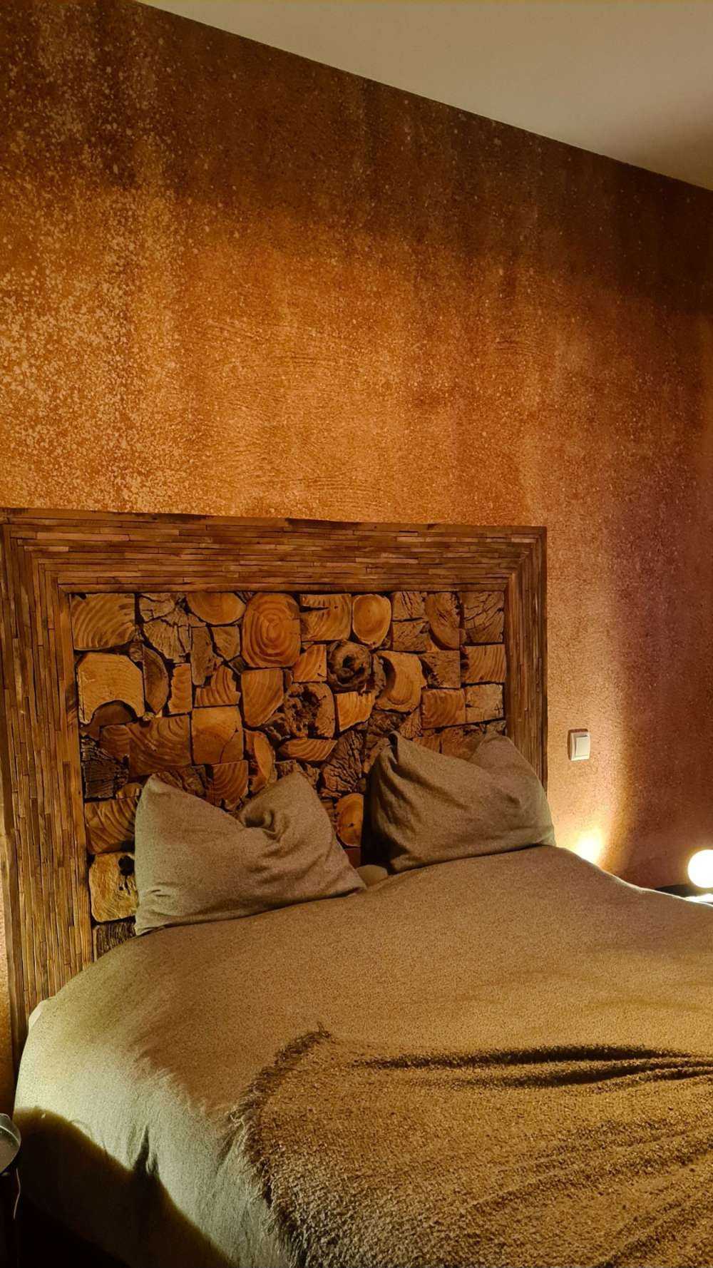 Ochre yellow concrete